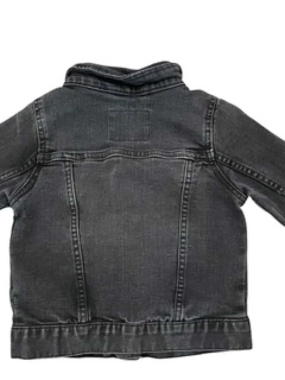 Old Navy Denim Jean Jacket Boys 2T Trucker style snap front Hooded